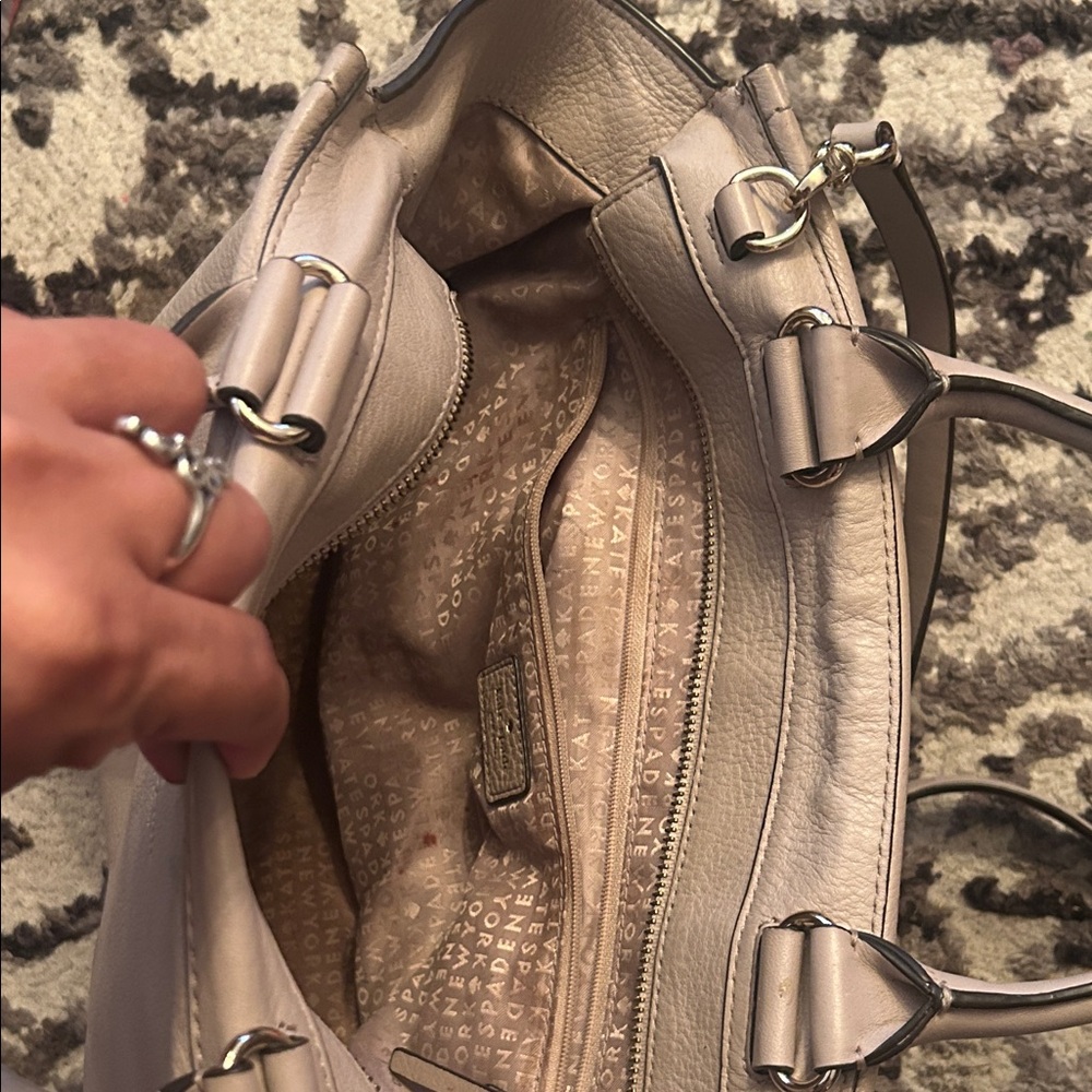 Kate Spade Taupe Satchel Bag - Picture 6 of 7